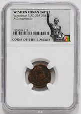 Western Roman Empire Valentinian I AD 364-375 Nummus NGC picture