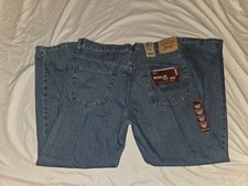Levis 505 Mens Jeans 38x30 NWT Deadstock 2008 Medium Wash Straight 100% Cotton picture