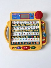 VTG 1990’s VTECH Little Smart Alphabet Picture Desk WORKS Clean Yellow Learning picture