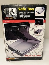 Road Pro Safe Box Solid Steel 8.25” Car Truck Home picture