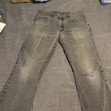 Vintage Made In USA  Lee Denim Faded Black 33x29 picture