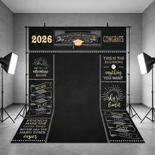 Graduate Backdrop 5x7ft Class of 2026 Graduation Party Congrats Background picture