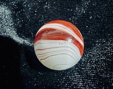 German Transitional Furnace Marble~17mm Chalcedony Agate Imitation UV c1880-1910 picture