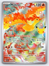 Moltres 130/128 ME: 30th Celebration Illustration Rare Holo NM picture