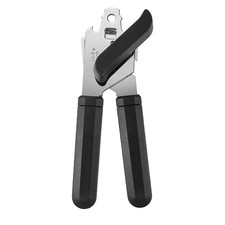 OXO Good Grips Soft Handled Non-Slip Can Opener, Black/Silver - Stainless Steel picture