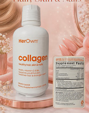 HerOwn Collagen Liquid + Biotin Vitamin C Hair Skin & Nails Grape 16 fl oz picture