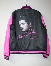 New Elvis Presley 50's Portrait Reversible embroidery insulated jacket women XL picture