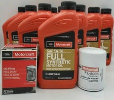 Motorcraft 10qt 5W-50 Full Synthetic Oil Change Kit FL-500S picture