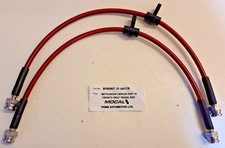 HEL S/STEEL BRAIDED FRONT BRAKE LINES HOSES PIPES FOR MITSUBISHI LANCER EVO 10 picture