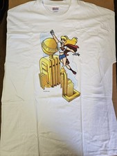 Vintage Supergirl T Shirt XL 1998 Hanes Heavyweight Superman Animated Series picture