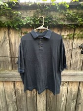 Bolle Golf Polo Size L Navy Blue Mercerized Cotton Short Sleeve Shirt picture