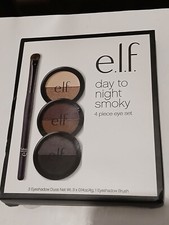 E.L.F. Day To Night Smoky Eyeshadows 4 Piece Eye Set And Brush Net Wt 3x 0.14oz picture