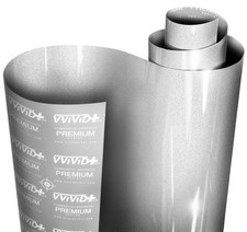 Vinyl Car Wrap Ultra Gloss Silver Metallic 10ft x 5ft Self Adhesive VViViD+ picture