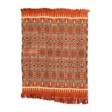 Vintage Traditional Tana Toraja Sekomandi Ikat Wall Hanging/Blanket, Sulawesi picture