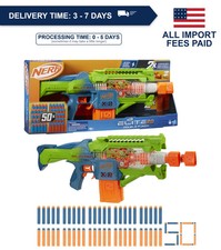 Nerf Elite 2.0 Double Punch Motorized Dart Blaster Toy with 50 Darts 2 Clips picture