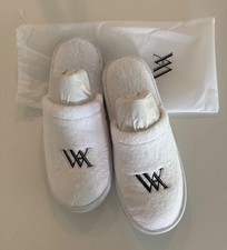 NEW WALDORF ASTORIA Washington DC | Hotel Slippers | WHITE | Embroidered Logo picture