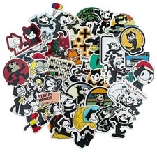 Felix The Cat Cartoon Themed Set of 44 Assorted Stickers Decal Set picture