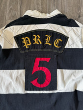 Polo Ralph Lauren Men's XL Striped Rugby Polo Long Sleeve Embroidered Crest picture