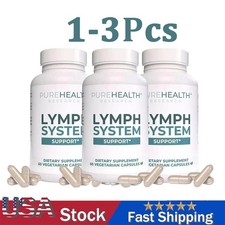 1-3 Pack PureHealth Research  Lymph System Support Supplement,Lymphatic Drainage picture