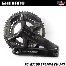 Shimano FC-R7100 105 2*12 Speed Crankset 50-34T 170mm Length Hollowtech II-OE picture