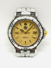 [Near Mint] Tag Heuer Professional 200M WH1253 Quartz Gold Dial Japan Watch picture