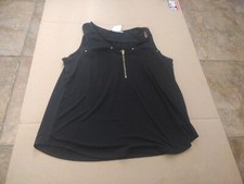 Women's Top Black Sleeveless Jaretchung Brand Size PM. picture