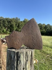 Primitive Broad Axe Head 8 1/2” Blade 5 Pounds Logging Woodsplitting Outdoors picture