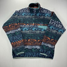 Patagonia Men’s M Synchilla Snap-T Fleece Arctic Collage Northern Green  picture