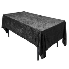 AK TRADING CO. Lush Panne Velvet Tablecloth - 60 x 102 Inch Rectangular Table Co picture