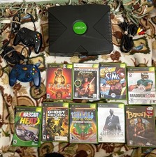Microsoft Original  Xbox System  Bundle 9 Games 2 Controllers RPG Action picture