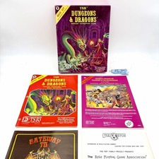 1981 TSR Dungeons & Dragons Basic Set (Purple Box) Complete - Sealed Crayon/Dice picture