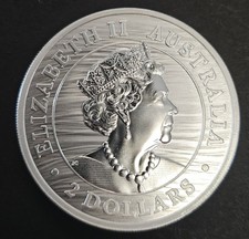 2022 P BU  2oz .9999 Silver $2 Australian Wildlife Coin Perth picture