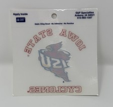 NEW Vintage Iowa State Cyclones Decal Cynado 90s Y2K picture