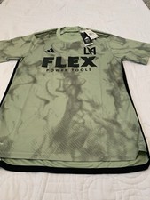 adidas 2023-24 LAFC Soccer Away Jersey - Magic Lime-Tent Green New With $90 Tag picture