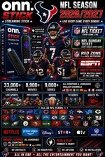 onn. NFL Regular Season 2026/2027 Streaming Stick 4K Wi‑Fi Plug & Play Black picture