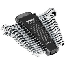 VEVOR Combination Wrench Set 16-Piece Metric 8 mm to 24 mm with Organizer Rack picture