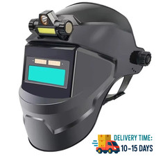 Solar Powered Auto Darkening Welding Helmet - Large View, True Color, High Temp picture