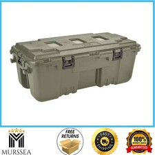 Plano Box Storage 27-Gal. Hinged Gal. Olive Drab Green 27-Gal Waterproof, NEW picture