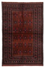 Vintage Hand-Knotted Area Rug 4'0