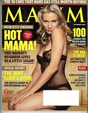 MAXIM Magazine - November 2005 with Nicollette Sheridan on the cover picture