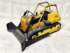 Vintage Mighty Tonka T-9 Dozer Large Stamped Steel Yellow Complete USA picture