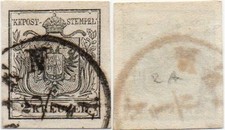 Austria:  1854 - 2kr gray III - Scott 2c - Used picture