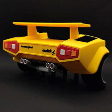 Lamborghini Countach S Key Holder Wall Mount Rack Yellow 5 Hook Car Decor picture