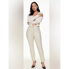 Aritzia Wilfred The Melina Vegan Leather Pants Birch Size 4 NWT picture