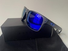 Oakley Holbrook OO9102 Sunglasses Matte Black /Blue Polarized Sunglasses picture