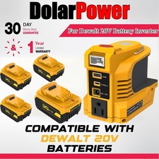 1/4x 220W USB-C Power Inverter For DeWalt 20V 5.0Ah Lithium Ion Battery DCB205-2 picture