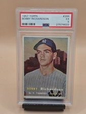 1957 Topps Bobby Richardson #286 PSA 5 picture