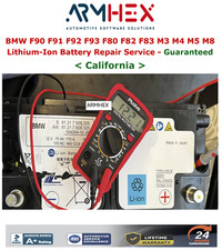 BMW F90 F91 F92 F93 F80 F82 F83 Lithium Ion Battery Repair  + Charging Service picture