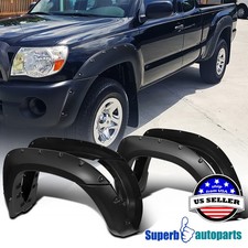 Fits 2005-2011 Toyota 05-11 Tacoma 6' Bed 4PC Sporty Pocket Rivet Fender Flares picture