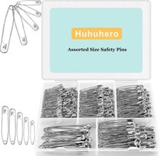 350 Pcs Safety Pins Assorted Sizes Safety Pins Set for Sewing Craft Cloth Large picture